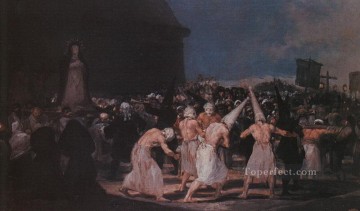 Procesión de Flagelantes el Viernes Santo Romántico moderno Francisco Goya Pinturas al óleo
